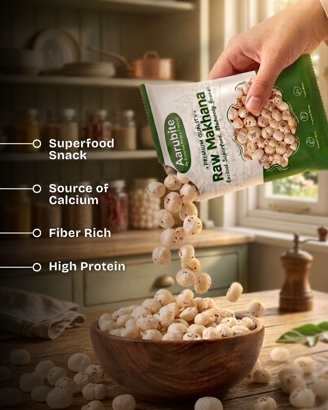 Aarubite Premium Raw Makhana (Fox Nuts)